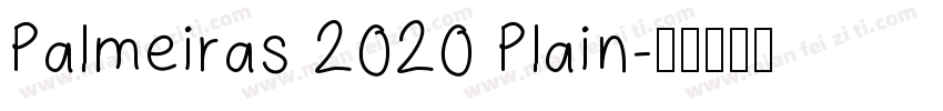 Palmeiras 2020 Plain字体转换
